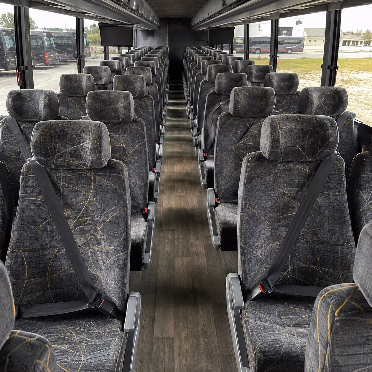 peoria charter bus rental interior